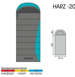 Спальник Talberg Harz-20C левый - фото 2