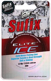 Леска Sufix Elite ice 50м 0,105мм