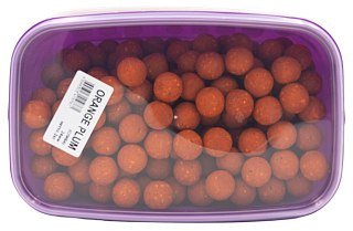 Бойлы Rhino Baits Orange Plum оранжевая слива пылящие 24мм 2кг ведро - фото 1