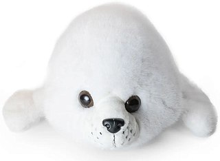 Игрушка Mimis Нерпа белая с вышивкой 60см  - фото 3
