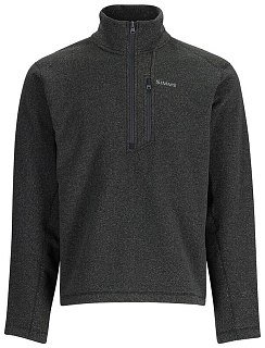 Пуловер Simms Rivershed Half Zip Fleece Black Heather 