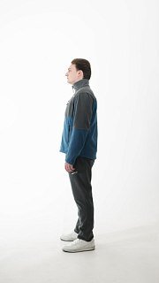 Джемпер Nautilus Keepler флисовый Grey/Blue с принтом - фото 3