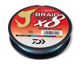 Шнур Daiwa J-Braid Grand X8 0,10мм 150м Multicolor