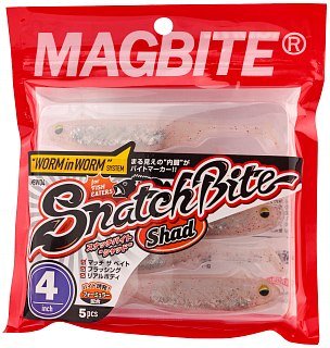 Приманка Magbite MBW04 Snatch bite shad 4-05 4.0" 5шт