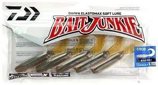 Приманка Daiwa Bait junkie 4" grub motor oil UV - фото 3