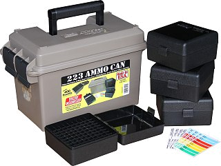 Ящик MTM для хранения в комплекте с кейсами для патронов RS-100