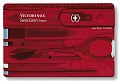 Нож Victorinox SwissCard Ruby швейцарская карта с инструментами красный