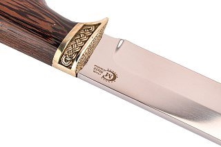 Нож ИП СЕМИНА Варяг кованая сталь 95x18 венге литье - фото 3
