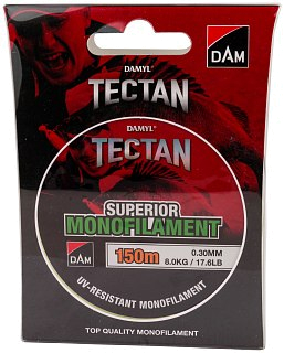 Леска DAM Tectan Superior 150м 0,30мм 8,0кг 17,6lbs green