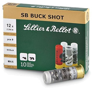 Патрон 12х70 Sellier&Bellot Buck Shot 00