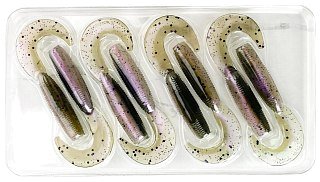 Приманка Daiwa Bait junkie 2,5" grub pearl trout - фото 4