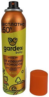Аэрозоль Gardex Baby от клещей и комаров Maxi 150 мл - фото 2