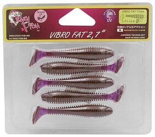 Приманка Crazy Fish Vibro fat 2,7'' 1-71-12-6
