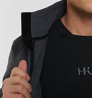 Джемпер H.U.T. Urman флис тёмно-серый/чёрный - фото 8