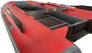 Лодка BigBoat Bering 340К красно-серый - фото 10