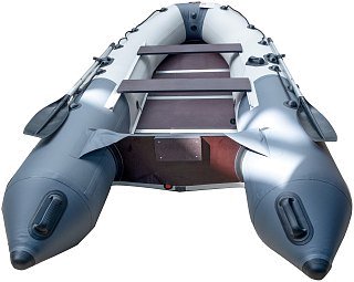 Лодка Мастер лодок Ривьера Компакт 3400 СК комби графит серая - фото 5