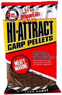 Пелетс Dynamite Baits Hi-Attract pellets meaty marine 4мм 900гр