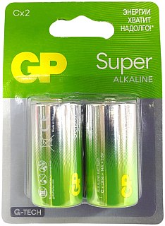 Батарейка GP Super Alkaline LR20 13AA21-2CRSBC2 уп.2шт