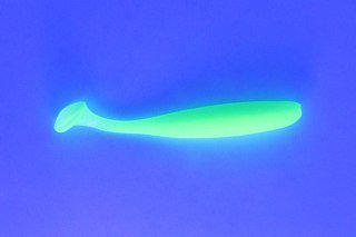 МП Приманка Keitech виброхвост Easy shiner 3,5" EA11 lime chartreuse glow - фото 3