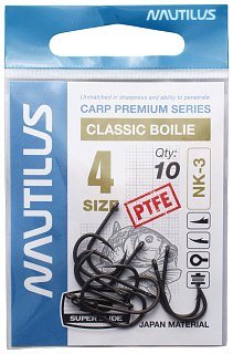 Крючок Nautilus Carp Classic Boilie 3PTFE № 4 - фото 4