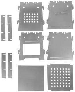 Печь-щепочница Helios складная ПМ-02 216х217х221мм сталь  - фото 7