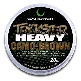 Поводочный материал Gardner trickster heavy camo brown 20м 30lb - фото 1