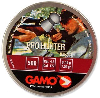 Пульки Gamo Hunter 4,5мм 0.49г 250шт