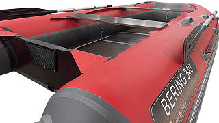 Лодка BigBoat Bering 340К красно-серый - фото 7