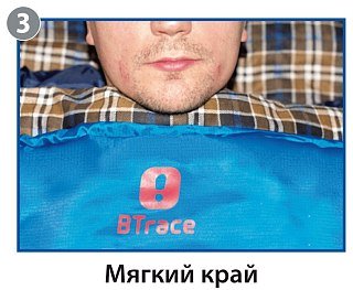 Спальник BTrace Broad Левый серый/синий - фото 5