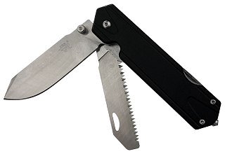 Нож Sanrenmu 7117LUX-LH-T5 складной сталь 12C27 рукоять Black Aluminum - фото 2