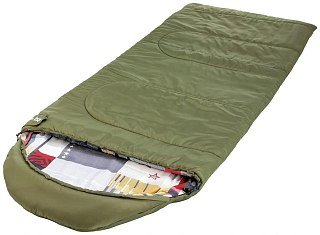 Спальный мешок Nisus Travel Wide Plus 400 зелёный - фото 4