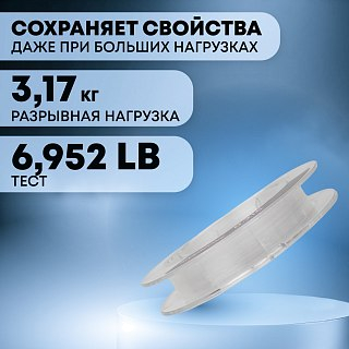 Леска Riverzone Fluorocarbon 50м 0,231мм 6,952lb - фото 3