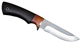Нож ИП Семин Егерь сталь мельхиор 690 стаб.кар.бер.черное дерево - фото 4