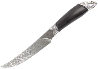 Нож Северная Корона Амур дамасская сталь дерево - фото 1