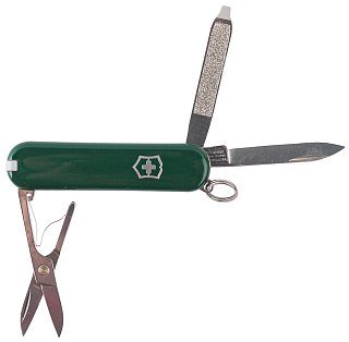 Нож Victorinox Classic 58мм 7 функций зеленый - фото 1