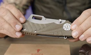 Нож SHOOZIZ HAN317-SB&GH складной DC53 рукоять G10+3D - фото 8