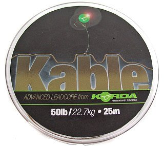 Поводочный материал Korda kable leadcore weed 25м 