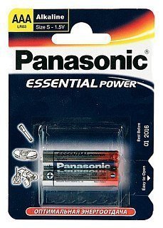 Батарейка Panasonic Essential Power LR03 AAA 1.5B уп.2шт