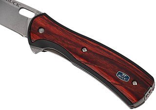 Нож Buck Vantage Avid Rosewood складной сталь 420НС рукоять древесный пластик - фото 5