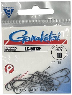 Крючок Gamakatsu LS-5013F black №10 - фото 2