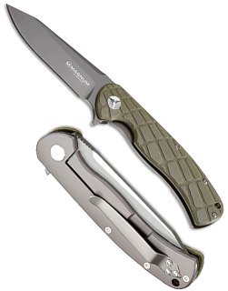 Нож Boker Magnum Foxtrott Sierra складной сталь 440B рукоять зеленая G10 - фото 2