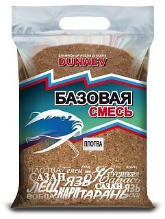 Прикормка Dunaev Базовая смесь плотва 2,5кг