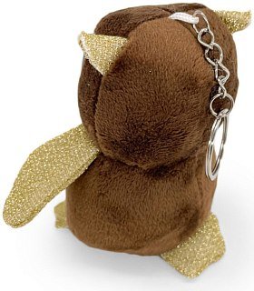 Игрушка Mimis Сова с подвесом коричневая 11см - фото 3