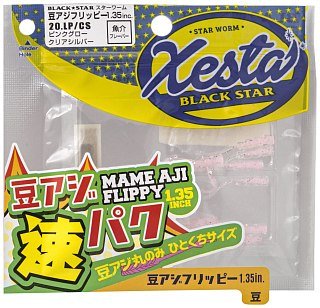 Приманка Xesta Black star worm mame aji flippy 1,35" 20.lp/cs
