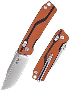 Нож складной SRM Rubik 7228-GJ оранжевый - фото 4