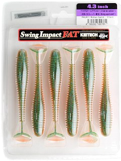 Приманка Keitech виброхвост Swing impact fat 4,3" Pal 11 rotten carrot - фото 1