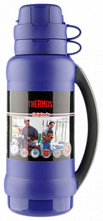 Термос Thermos 34-180 со стеклянной колбой 1.8л grey indigo - фото 1