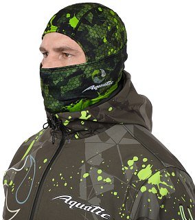 Балаклава Aquatic демисезонная softshell camo lime khaki - фото 1