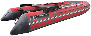 Лодка BigBoat Bering 340К красно-серый - фото 5
