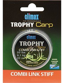 Поводочный материал Climax Combi Link Stiff anti tangle 20м 9,1кг 20lb